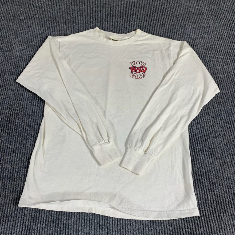 VTG Bucknell Bison University T Shirt Adult M Long Sleeve Winter Follies‎ 90s